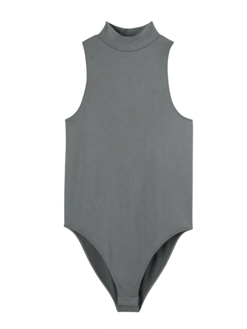 A New Day Mock Neck Gray Bodysuit Sz XL NWT